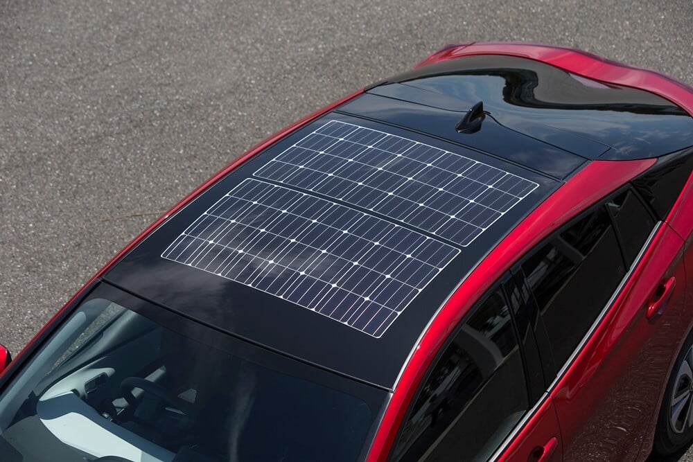 Panel solar flexible auto